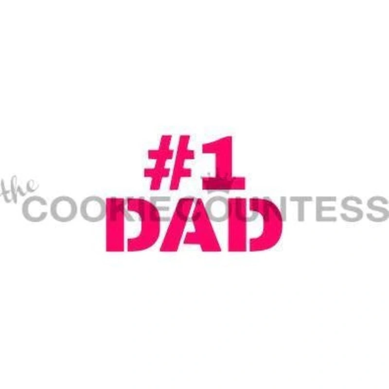 #1 Dad Stencil